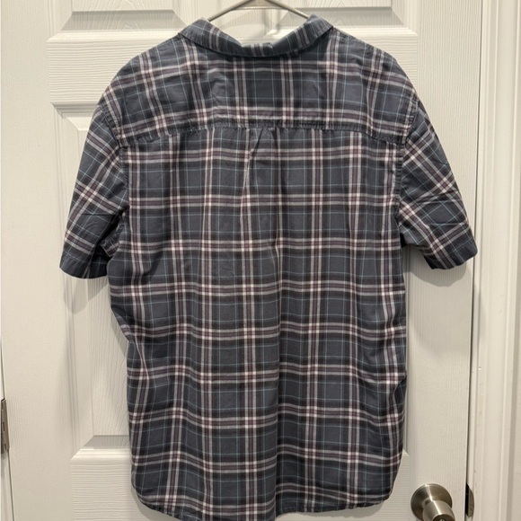 Prana Graden Plaid Short Sleeve Button Down Shirt Size XL. Style # M11181341. - Picture 4 of 6